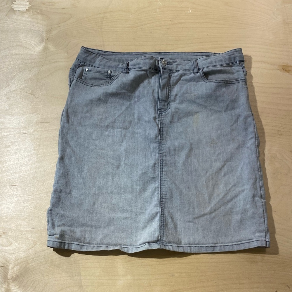 Vintage Jaclyn Smith Jean Skirt Size 14 (KD) - Picture 1 of 14